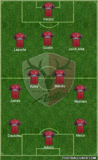 Kashima Antlers Formation 2014