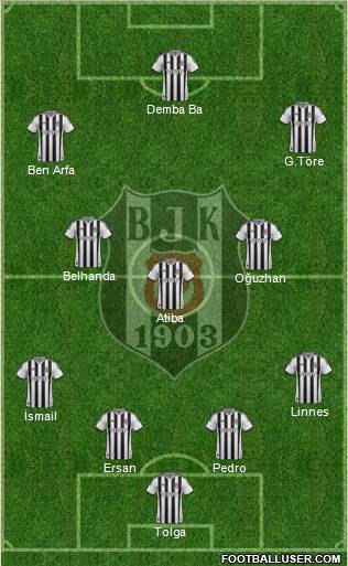Besiktas JK Formation 2014