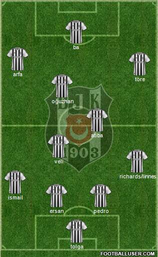 Besiktas JK Formation 2014