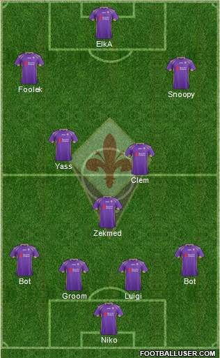 Fiorentina Formation 2014