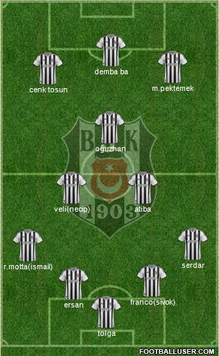 Besiktas JK Formation 2014