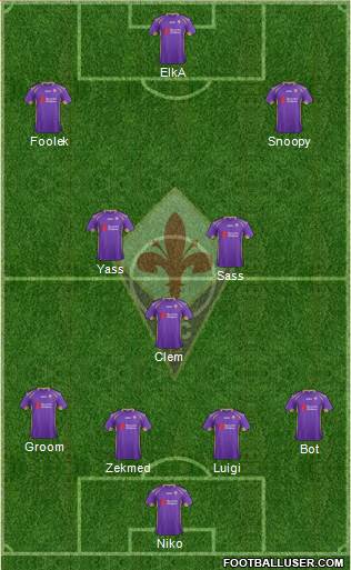 Fiorentina Formation 2014