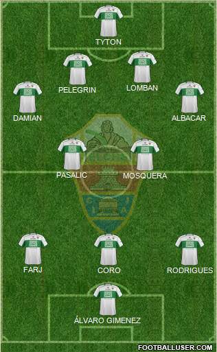 Elche C.F., S.A.D. Formation 2014