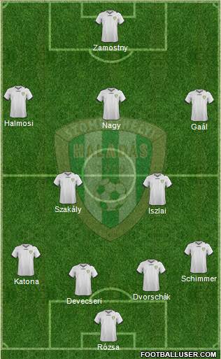 Haladás FC Formation 2014