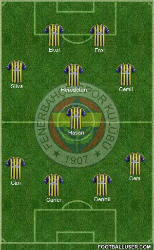 Fenerbahçe SK Formation 2014