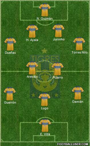 Club Universitario de Nuevo León Formation 2014