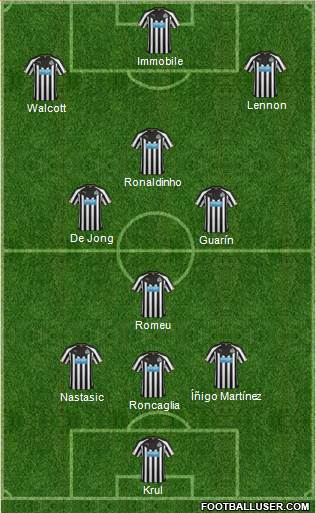 Newcastle United Formation 2014