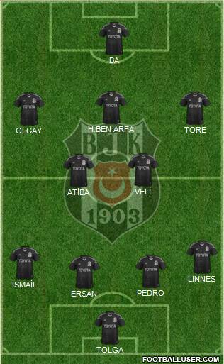 Besiktas JK Formation 2014