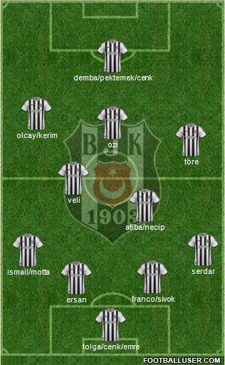 Besiktas JK Formation 2014
