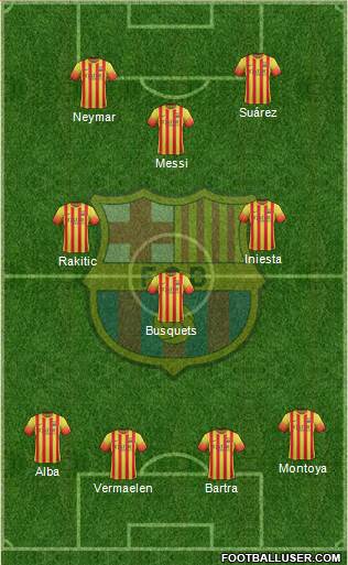 F.C. Barcelona Formation 2014