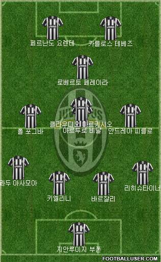 Juventus Formation 2014