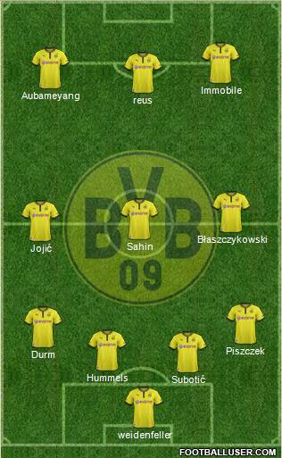 Borussia Dortmund Formation 2014