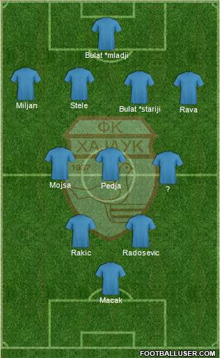 FK Hajduk Lion Beograd Formation 2014