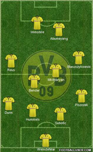 Borussia Dortmund Formation 2014