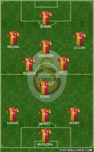 Galatasaray SK Formation 2014