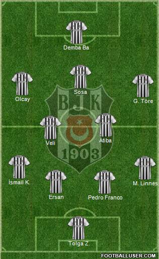 Besiktas JK Formation 2014
