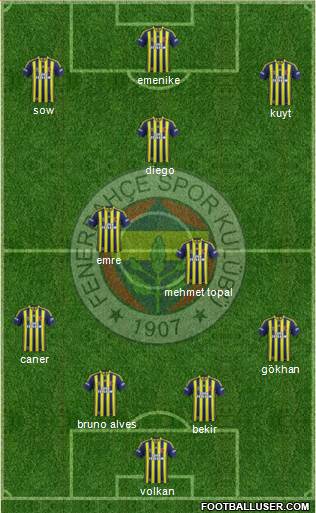 Fenerbahçe SK Formation 2014