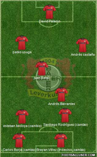 Bayer 04 Leverkusen Formation 2014