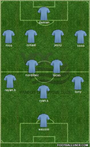Vannes Olympique Club Formation 2014