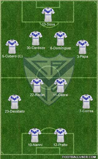 Vélez Sarsfield Formation 2014