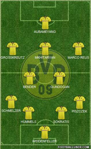Borussia Dortmund Formation 2014