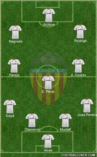 Valencia C.F., S.A.D. Formation 2014