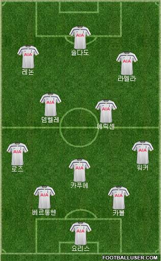 Tottenham Hotspur Formation 2014