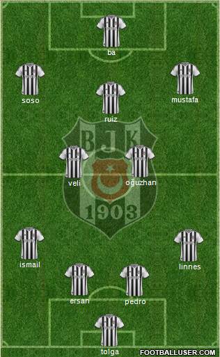 Besiktas JK Formation 2014