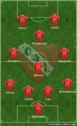 Independiente Formation 2014