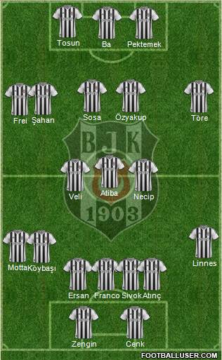 Besiktas JK Formation 2014