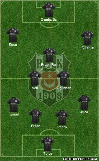 Besiktas JK Formation 2014