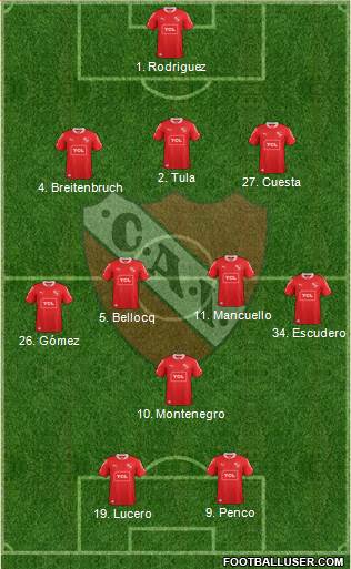 Independiente Formation 2014