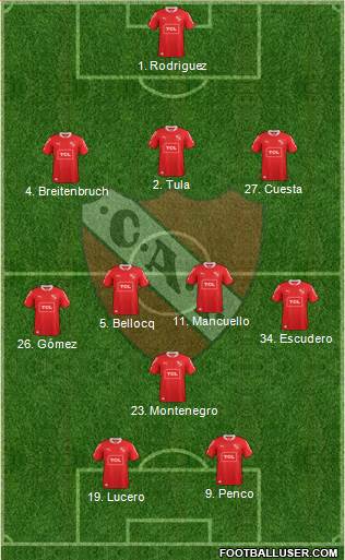 Independiente Formation 2014