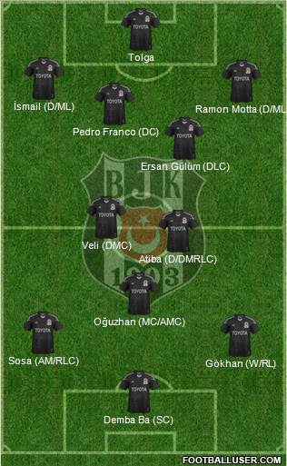 Besiktas JK Formation 2014