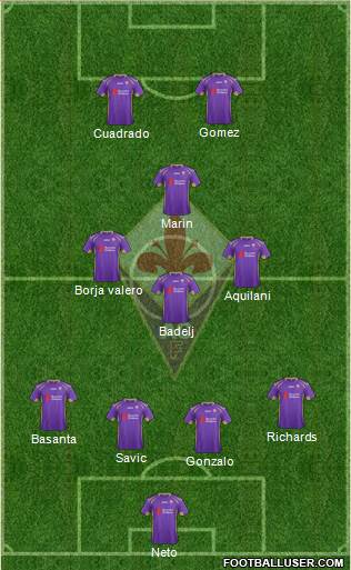 Fiorentina Formation 2014