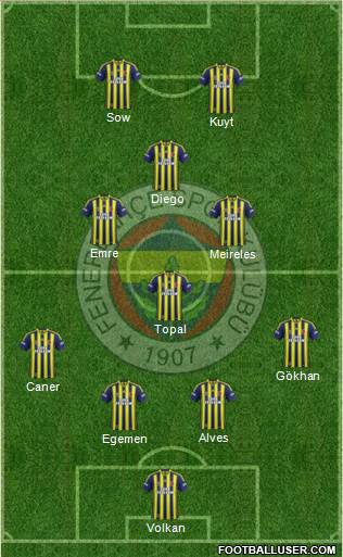 Fenerbahçe SK Formation 2014