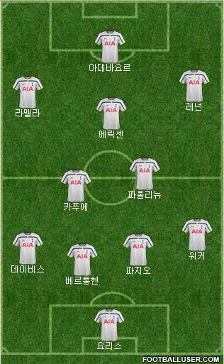 Tottenham Hotspur Formation 2014