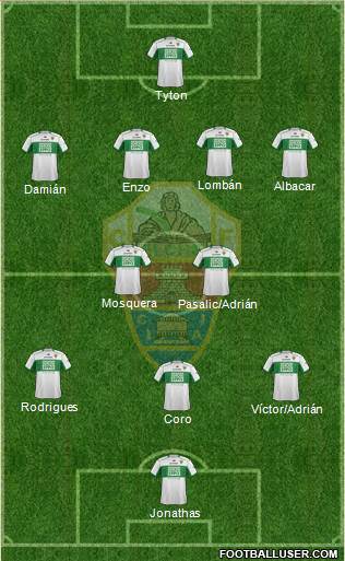 Elche C.F., S.A.D. Formation 2014