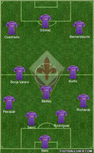 Fiorentina Formation 2014