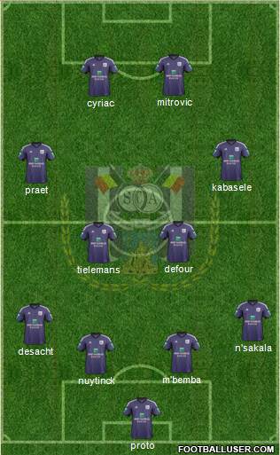 RSC Anderlecht Formation 2014
