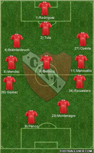 Independiente Formation 2014
