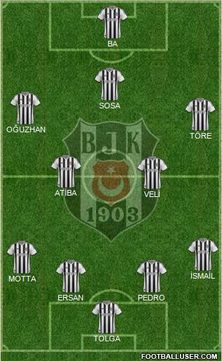 Besiktas JK Formation 2014
