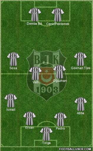 Besiktas JK Formation 2014