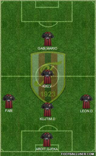 KS Flamurtari Vlorë Formation 2014