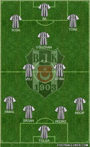 Besiktas JK Formation 2014