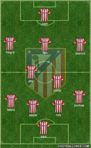 C. Atlético Madrid S.A.D. Formation 2014