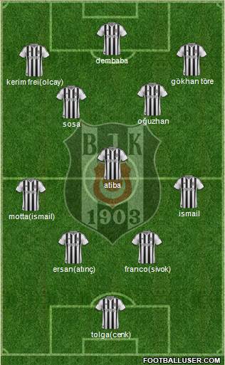 Besiktas JK Formation 2014