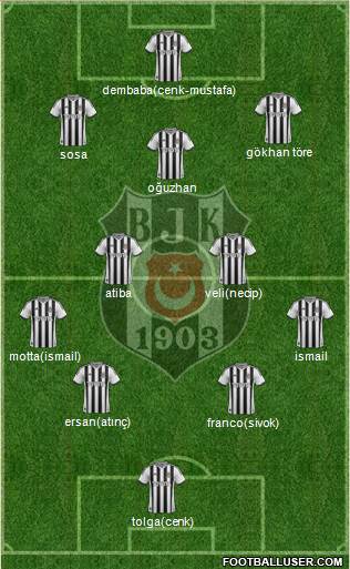 Besiktas JK Formation 2014
