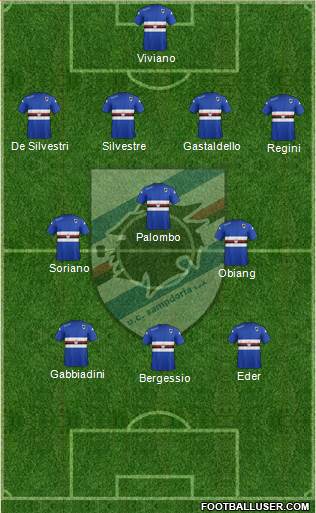 Sampdoria Formation 2014