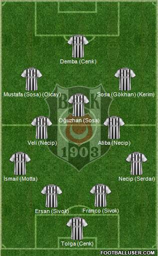Besiktas JK Formation 2014
